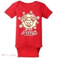 Cute Zodiac Aries Ram Baby Bodysuit thumb 0