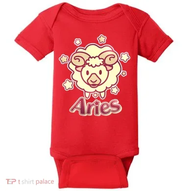 Cute Zodiac Aries Ram Baby Bodysuit