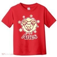 Cute Zodiac Aries Ram Toddler T-Shirt thumb 0
