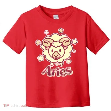 Cute Zodiac Aries Ram Toddler T-Shirt