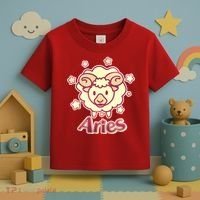 Cute Zodiac Aries Ram Toddler T-Shirt thumb 3