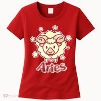 Cute Zodiac Aries Ram Women's T-Shirt thumb 0