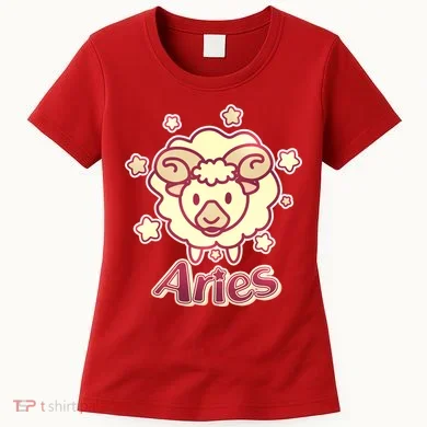Cute Zodiac Aries Ram Women's T-Shirt
