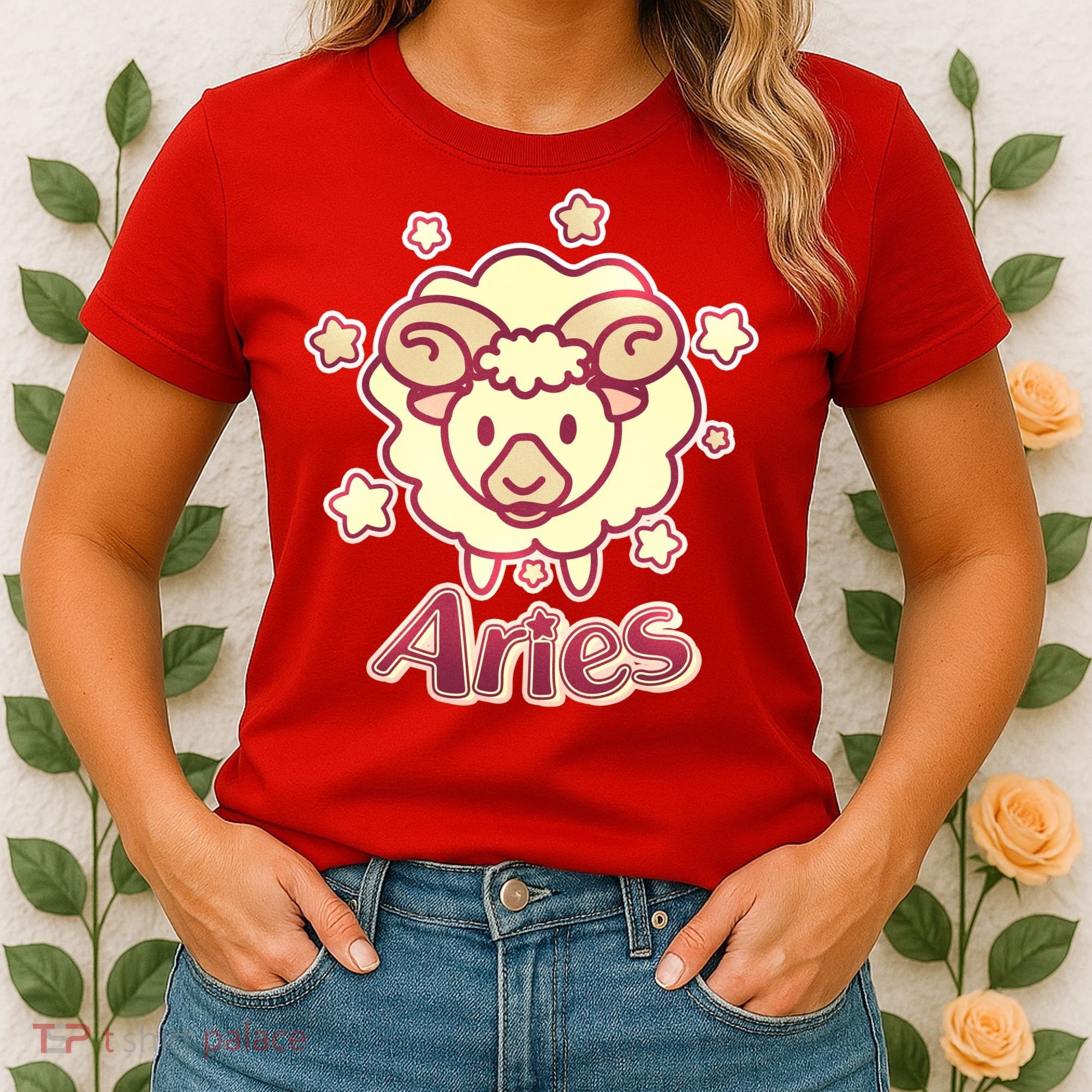 Cute Zodiac Aries Ram Women's T-Shirt