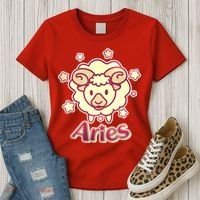 Cute Zodiac Aries Ram Women's T-Shirt thumb 3