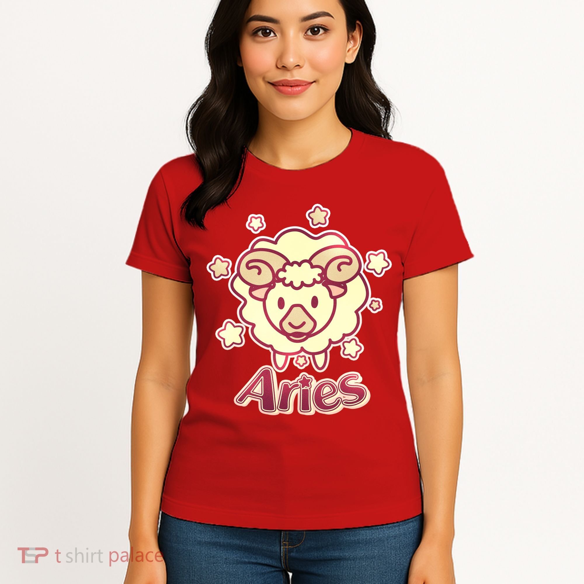 Cute Zodiac Aries Ram Women's T-Shirt