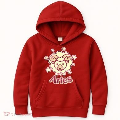 Cute Zodiac Aries Ram Kids Hoodie