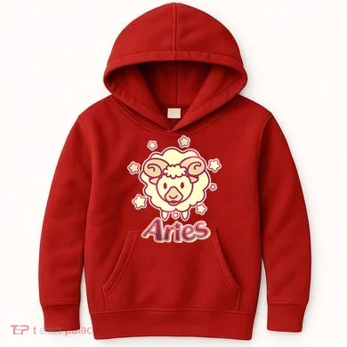 Cute Zodiac Aries Ram Kids Hoodie