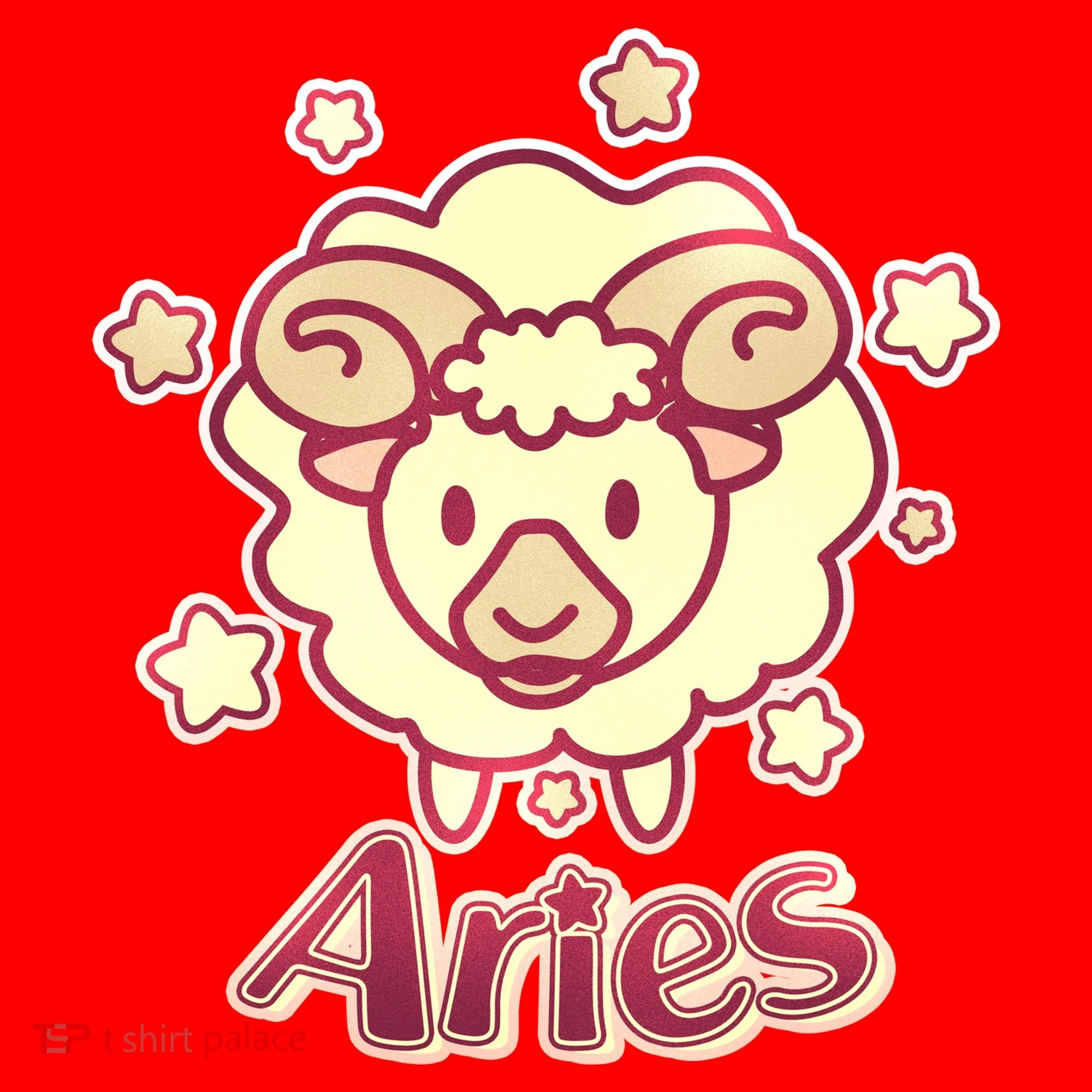 Cute Zodiac Aries Ram Kids Long Sleeve Shirt