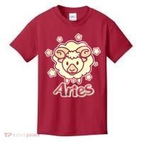Cute Zodiac Aries Ram Kids T-Shirt thumb 0