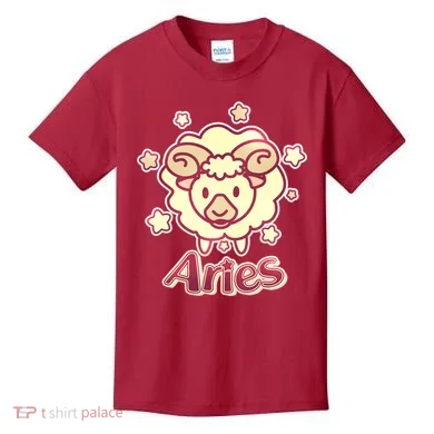 Cute Zodiac Aries Ram Kids T-Shirt