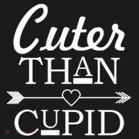 Cuter Than Cupid Funny Cute Valentines Women's Hoodie thumb 2