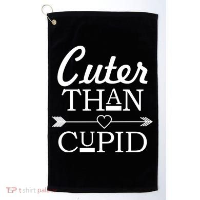 Cuter Than Cupid Funny Cute Valentines Golf Towel