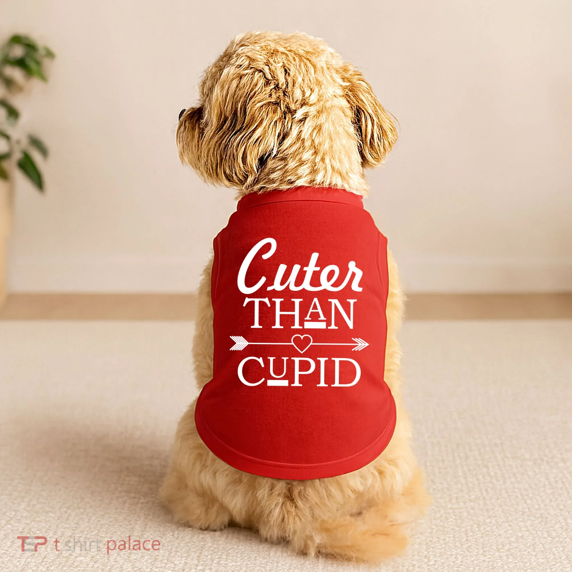 Cuter Than Cupid Funny Cute Valentines Doggie Tank