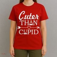 Cuter Than Cupid Funny Cute Valentines T-Shirt thumb 4