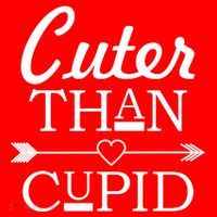 Cuter Than Cupid Funny Cute Valentines Coaster thumb 2