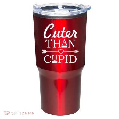 Cuter Than Cupid Funny Cute Valentines Tumbler