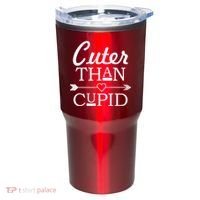 Cuter Than Cupid Funny Cute Valentines Tumbler thumb 0