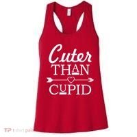 Cuter Than Cupid Funny Cute Valentines Women's Tank Top thumb 0