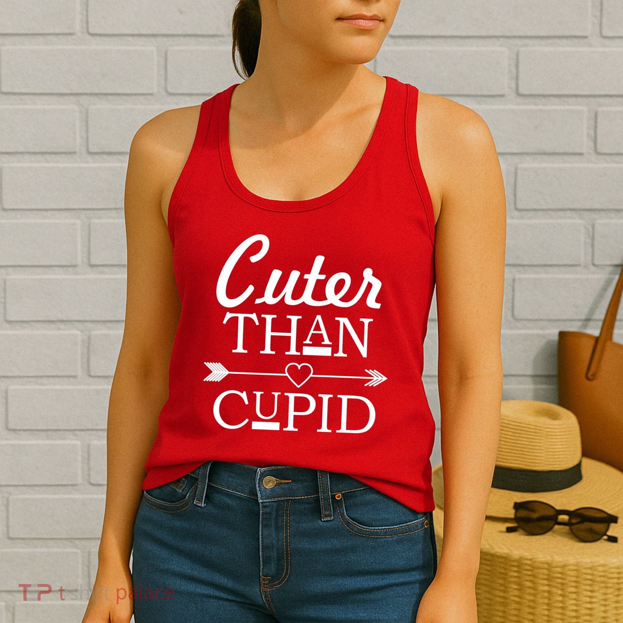 Cuter Than Cupid Funny Cute Valentines Women's Tank Top