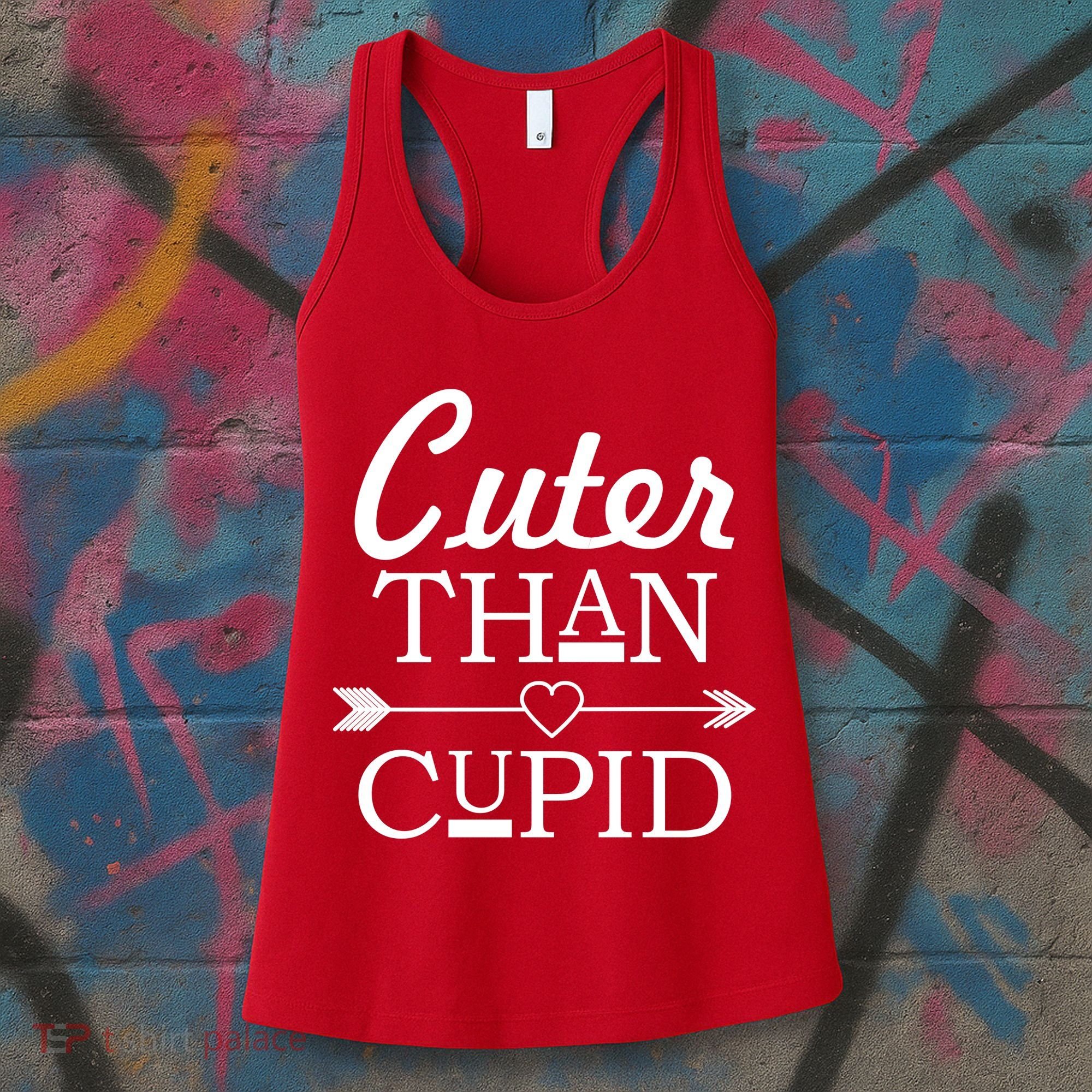 Cuter Than Cupid Funny Cute Valentines Women's Tank Top
