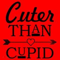 Cuter Than Cupid Funny Cute Valentines Santa Hat thumb 1