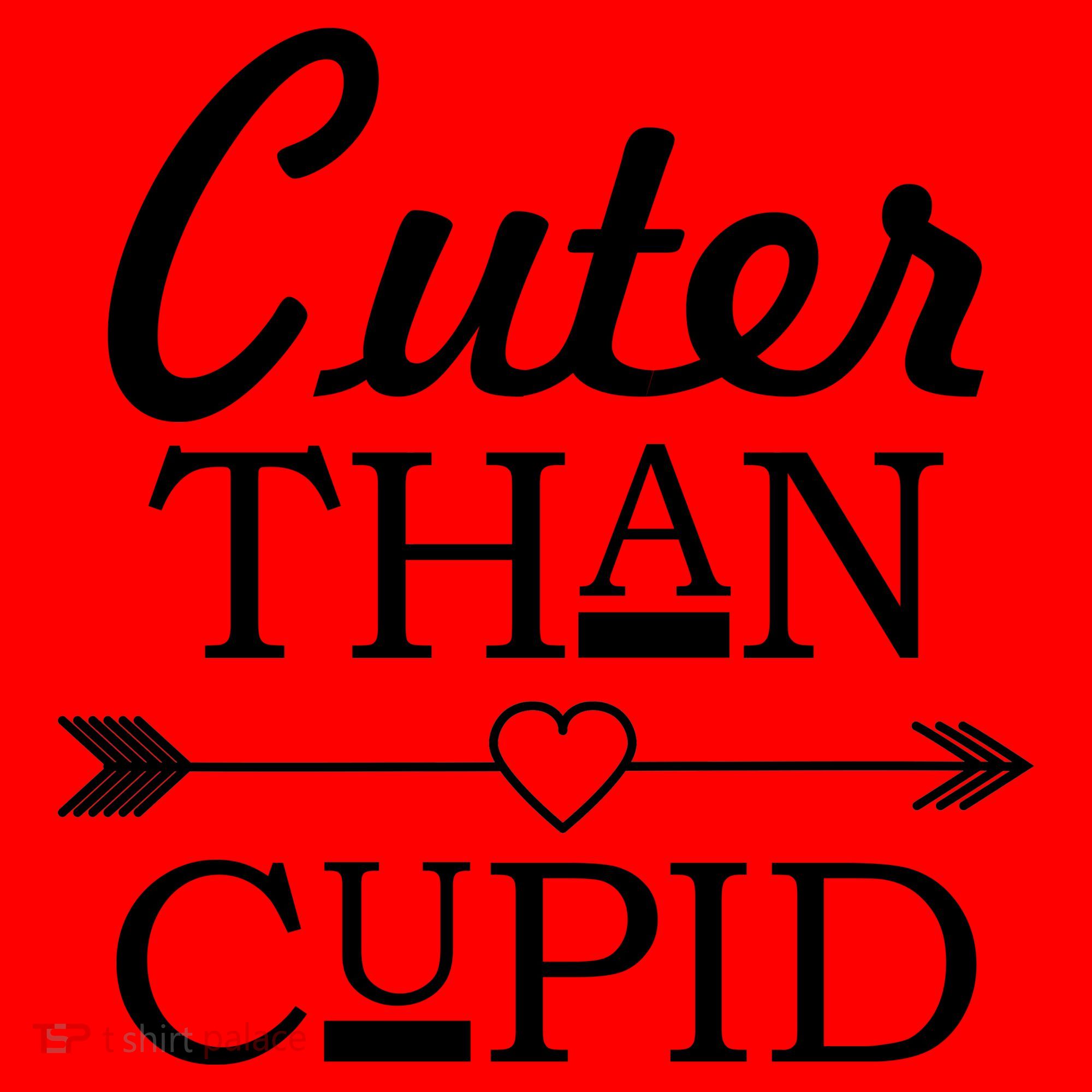 Cuter Than Cupid Funny Cute Valentines Santa Hat