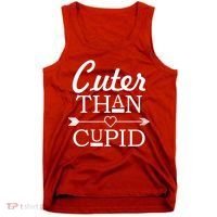 Cuter Than Cupid Funny Cute Valentines Tank Top thumb 0