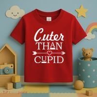 Cuter Than Cupid Funny Cute Valentines Toddler T-Shirt thumb 3