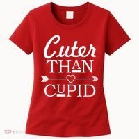 Cuter Than Cupid Funny Cute Valentines Women's T-Shirt thumb 0
