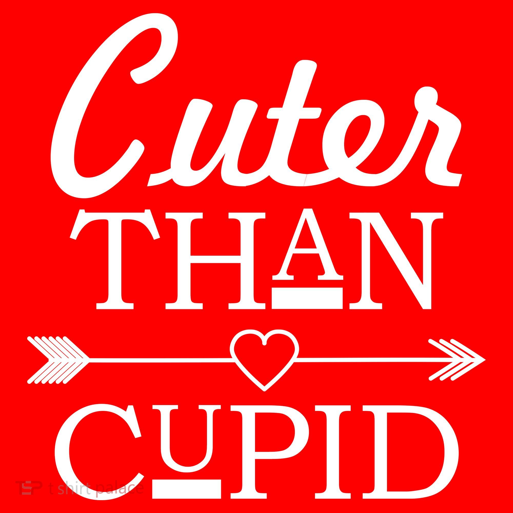 Cuter Than Cupid Funny Cute Valentines Kids Long Sleeve Shirt