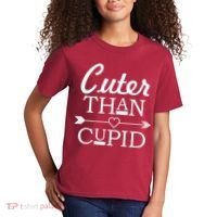 Cuter Than Cupid Funny Cute Valentines Kids T-Shirt thumb 2