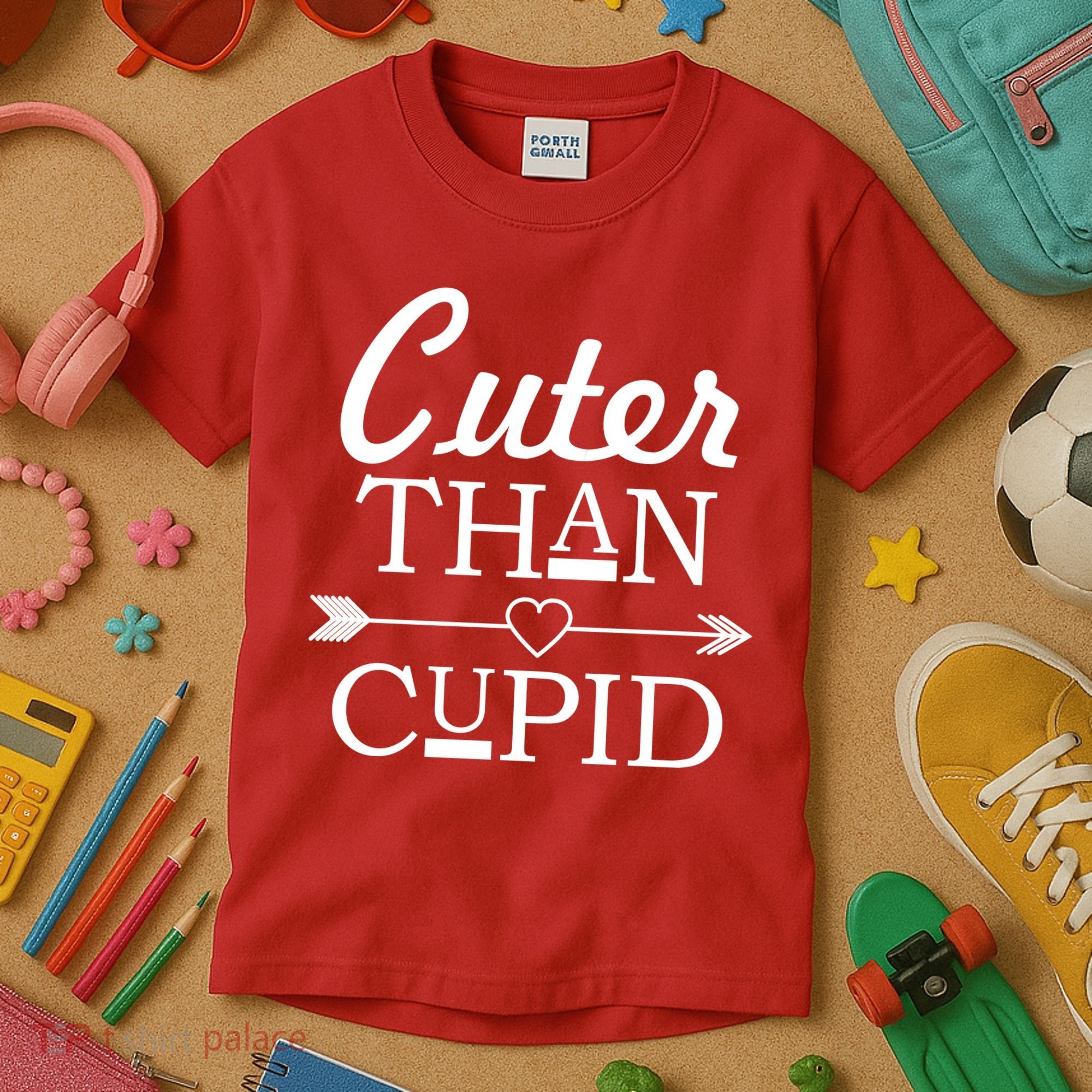 Cuter Than Cupid Funny Cute Valentines Kids T-Shirt