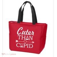 Cuter Than Cupid Funny Cute Valentines Tote Bag thumb 3