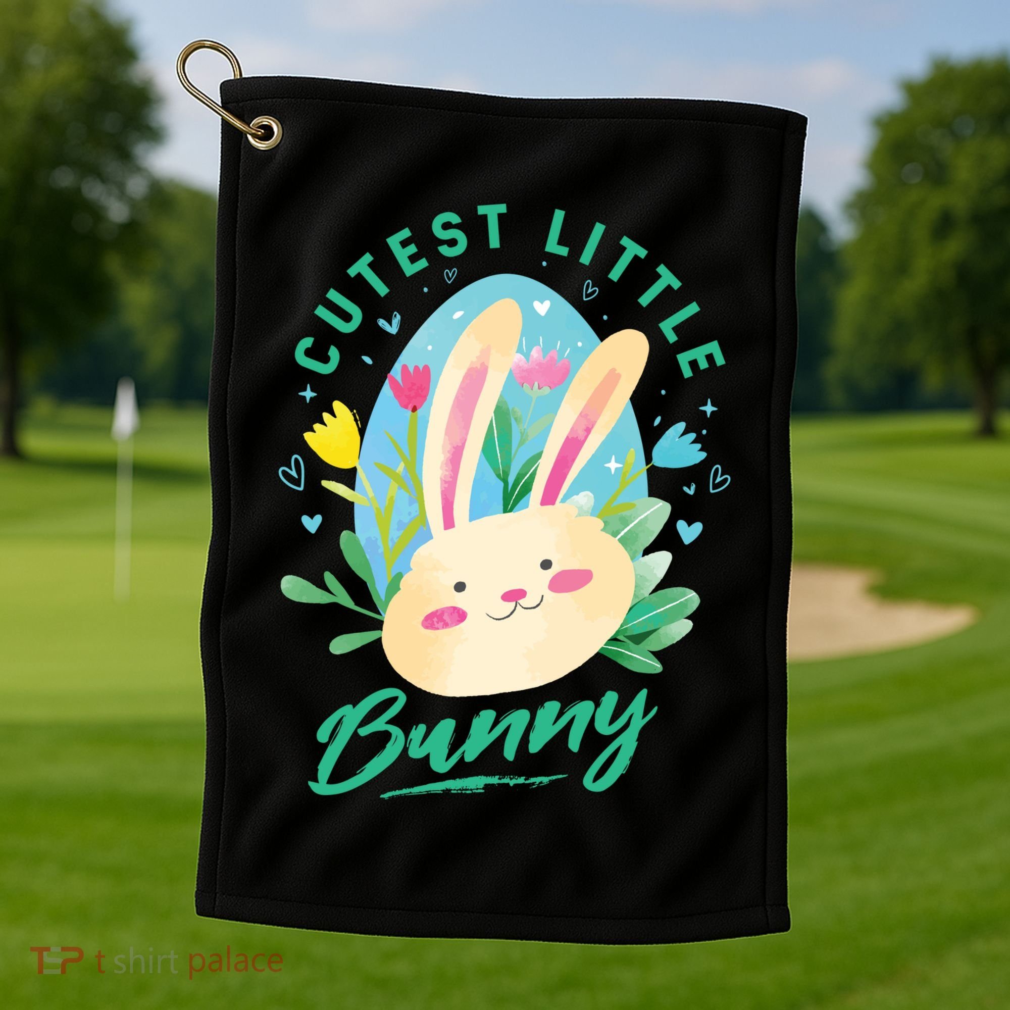 Cutest Little Bunny Golf Towel