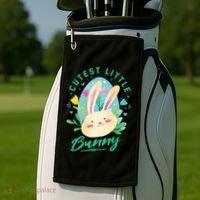Cutest Little Bunny Golf Towel thumb 2