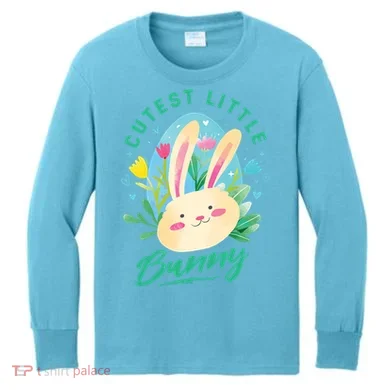 Cutest Little Bunny Kids Long Sleeve Shirt