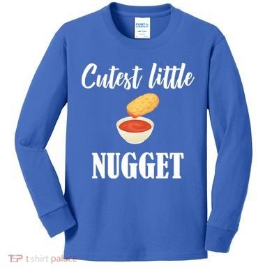Cutest Little Nugget Kids Long Sleeve Shirt