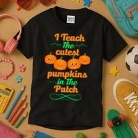 Cutest Pumpkins In The Patch Kids T-Shirt thumb 3