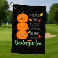 Cutest Pumpkins In The Patch Kindergarten Golf Towel thumb 1