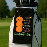 Cutest Pumpkins In The Patch Kindergarten Golf Towel thumb 2