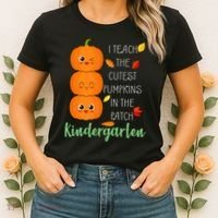 Cutest Pumpkins In The Patch Kindergarten Women's T-Shirt thumb 2