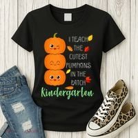 Cutest Pumpkins In The Patch Kindergarten Women's T-Shirt thumb 3