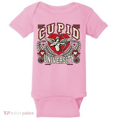 Cupid U.N.I.V.E.R.S.I.T.Y Valentine Theme Baby Bodysuit