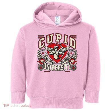 Cupid U.N.I.V.E.R.S.I.T.Y Valentine Theme Toddler Hoodie