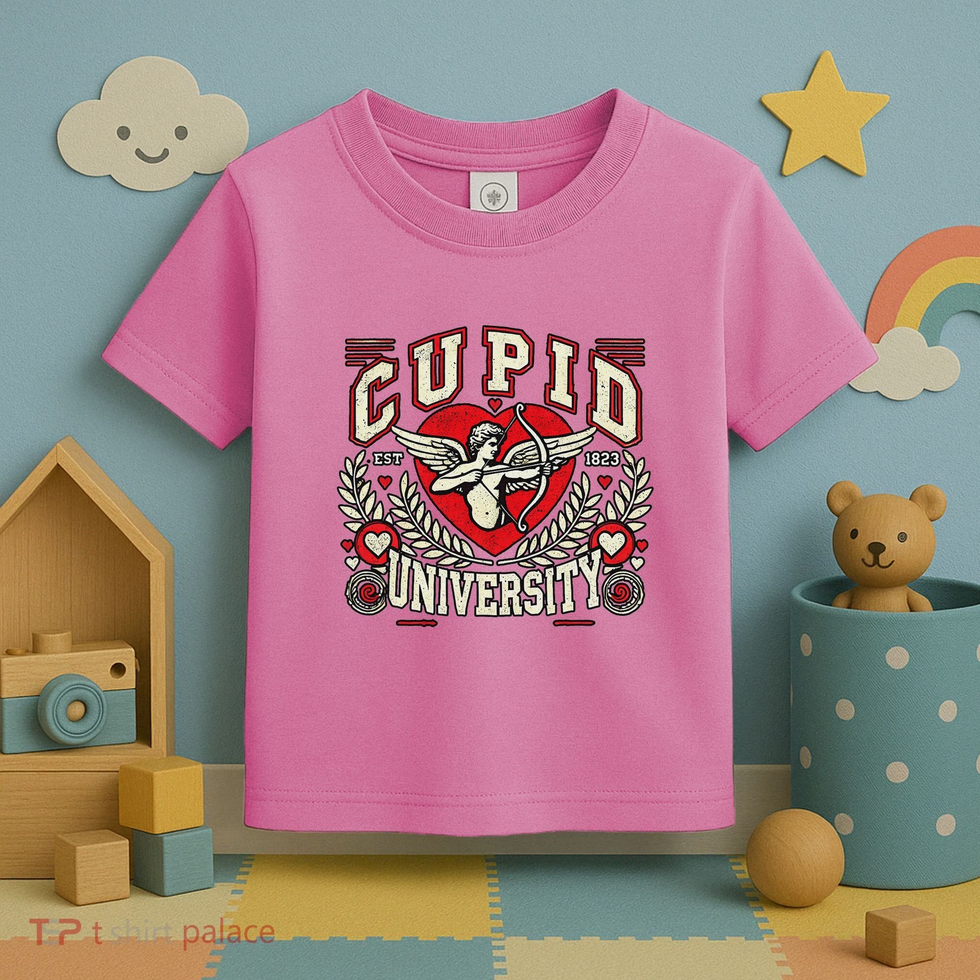 Cupid U.N.I.V.E.R.S.I.T.Y Valentine Theme Toddler T-Shirt