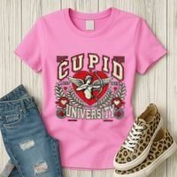 Cupid U.N.I.V.E.R.S.I.T.Y Valentine Theme Women's T-Shirt thumb 3