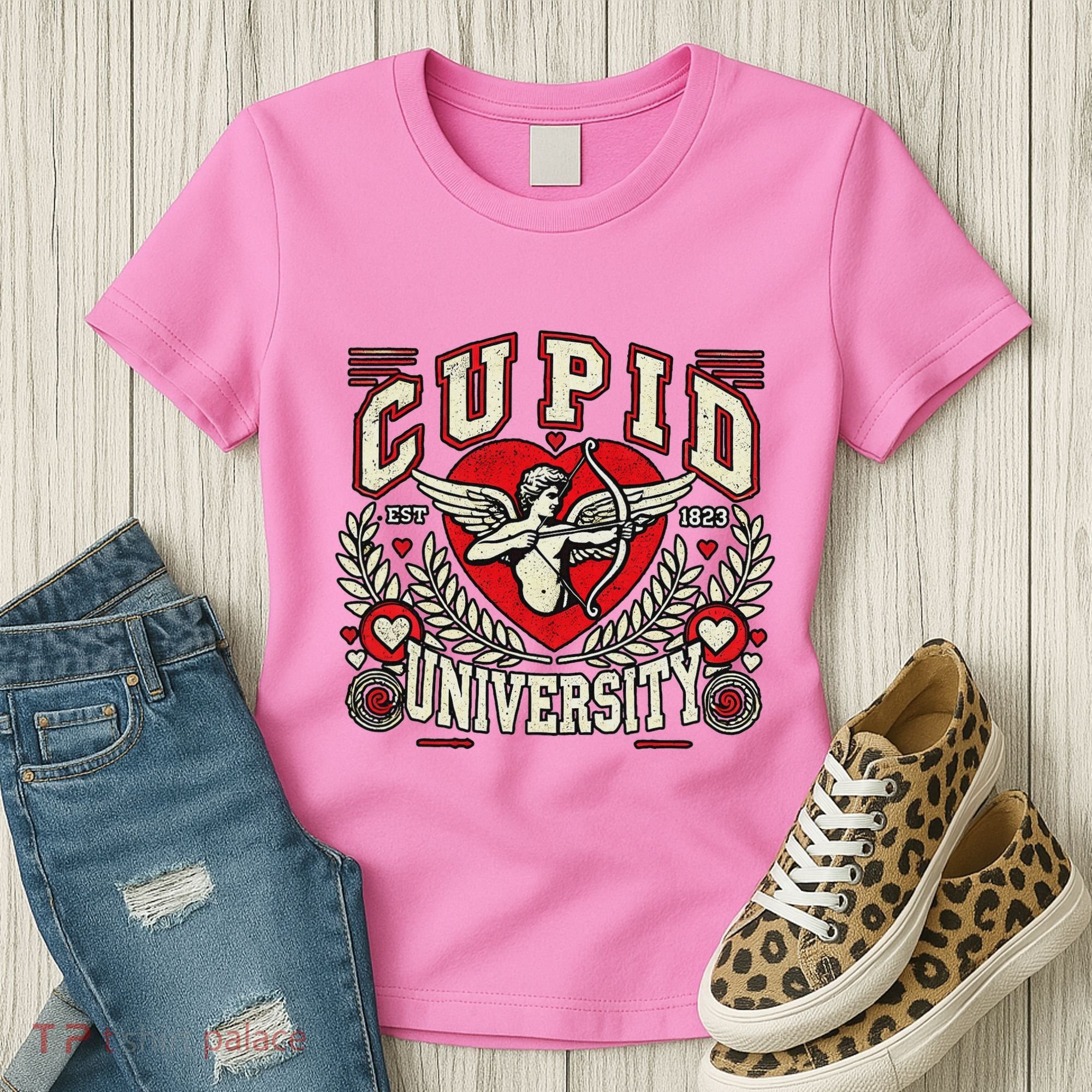 Cupid U.N.I.V.E.R.S.I.T.Y Valentine Theme Women's T-Shirt