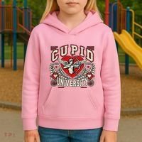 Cupid U.N.I.V.E.R.S.I.T.Y Valentine Theme Kids Hoodie thumb 3