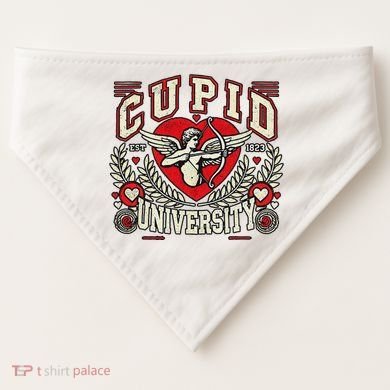 Cupid U.N.I.V.E.R.S.I.T.Y Valentine Theme USA-Made Doggie Bandana